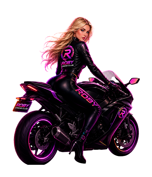 Roby Girl on Motorcycle
